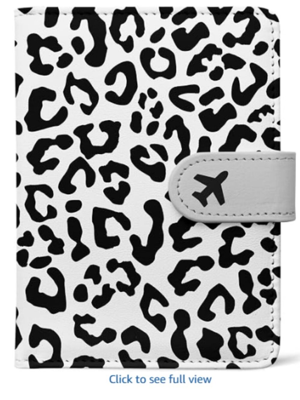 Passport Holder, Cute Travel Wallet Cover with RFID Blocking,Leopard PU leather